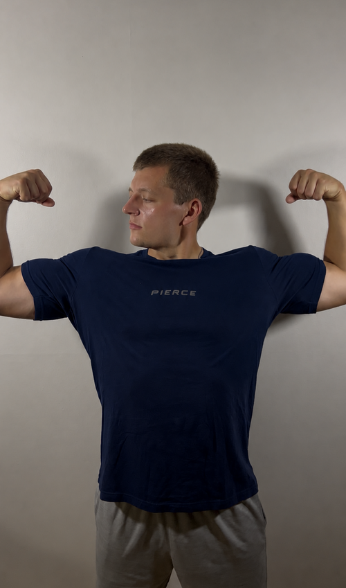 Navy Casual Performance Tee